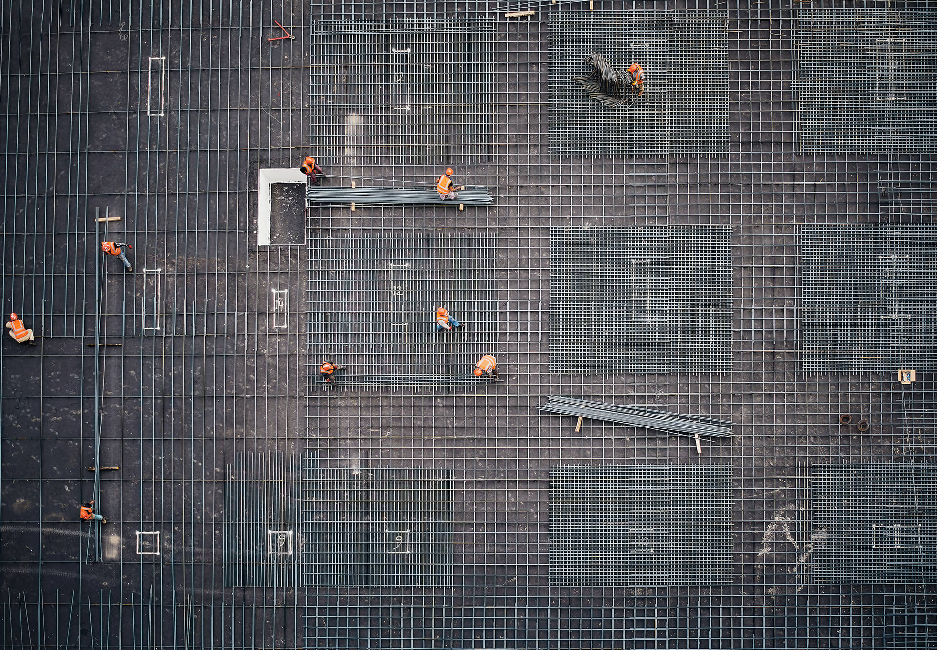 workers working on a building construction